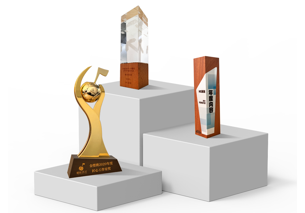 MC部落历年获奖奖杯